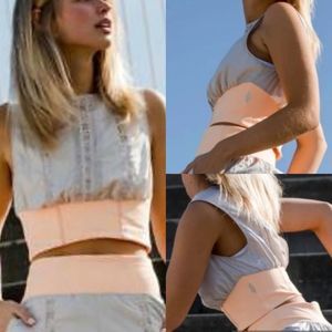NWT - FP Movement Oh Hey Applique Crop Top in Chai Tea Combo Size: S